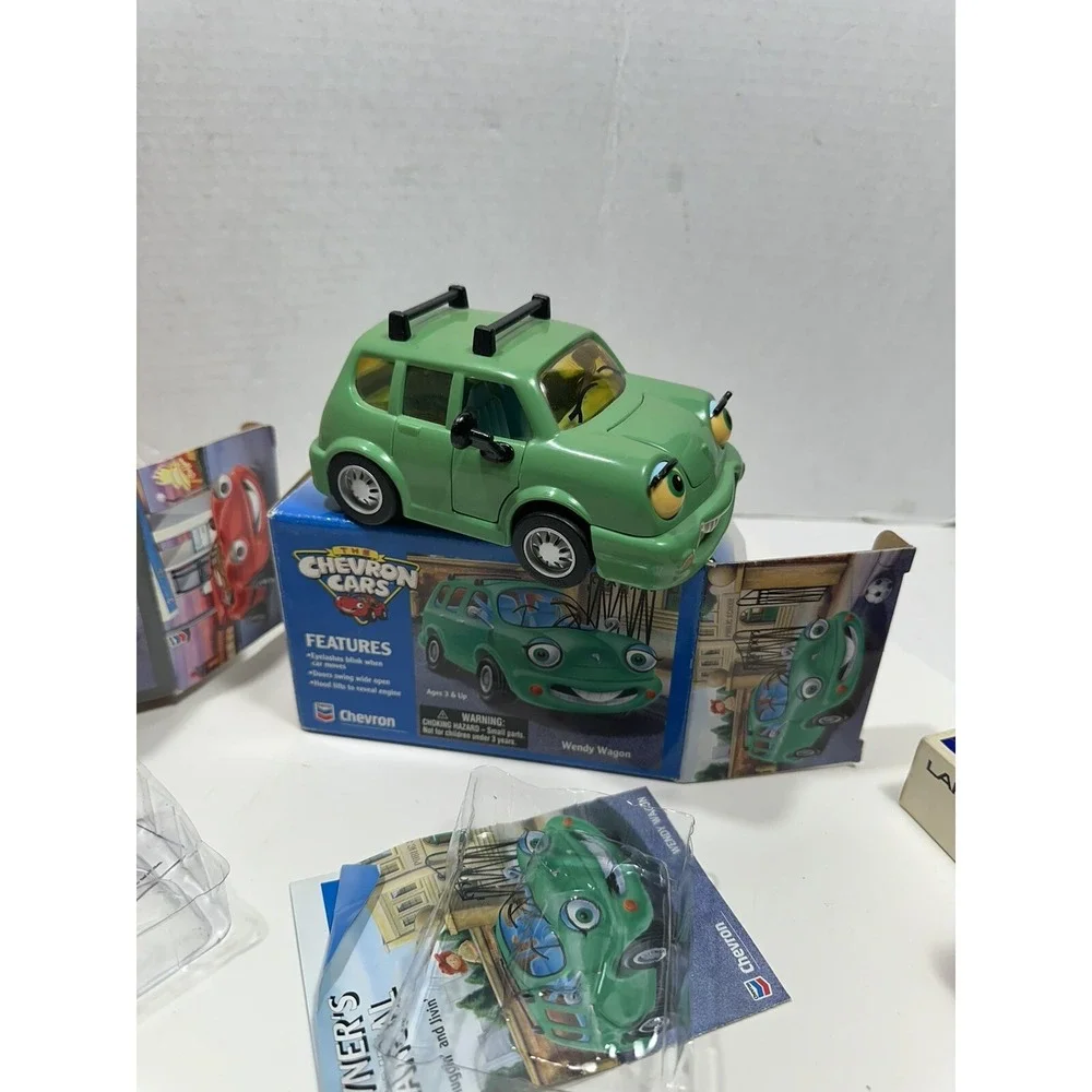 Lot Of 3 The Chevron Cars Red Green Yellow Tony Wendy Sam Sedan Collectable